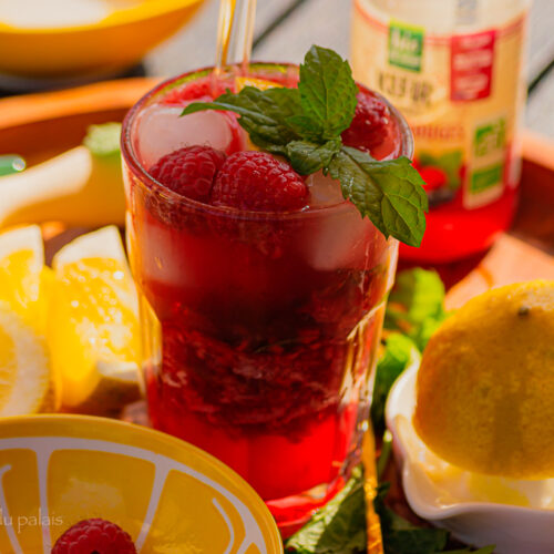 Mojito Kéfir Framboises Cocktail Sans Alcool Pétillant