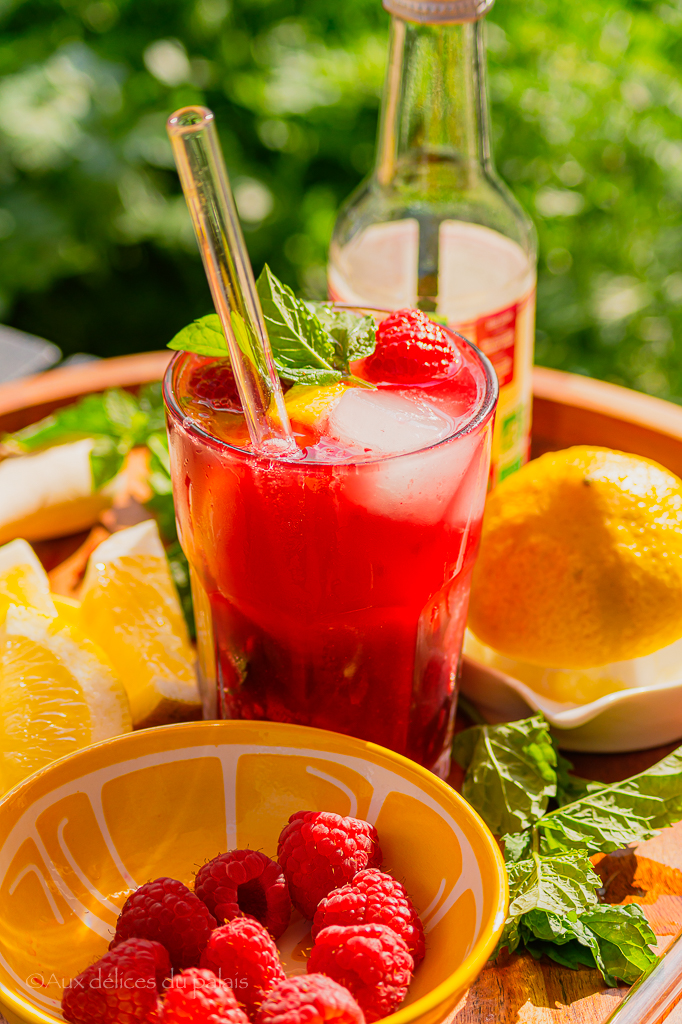 Mocktail au kéfir et aux framboises 
