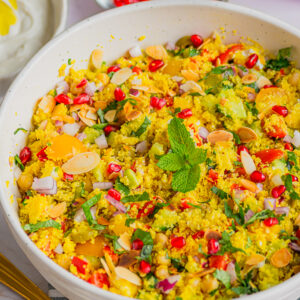 Salade de couscous méditerranéenne aux pois chiches