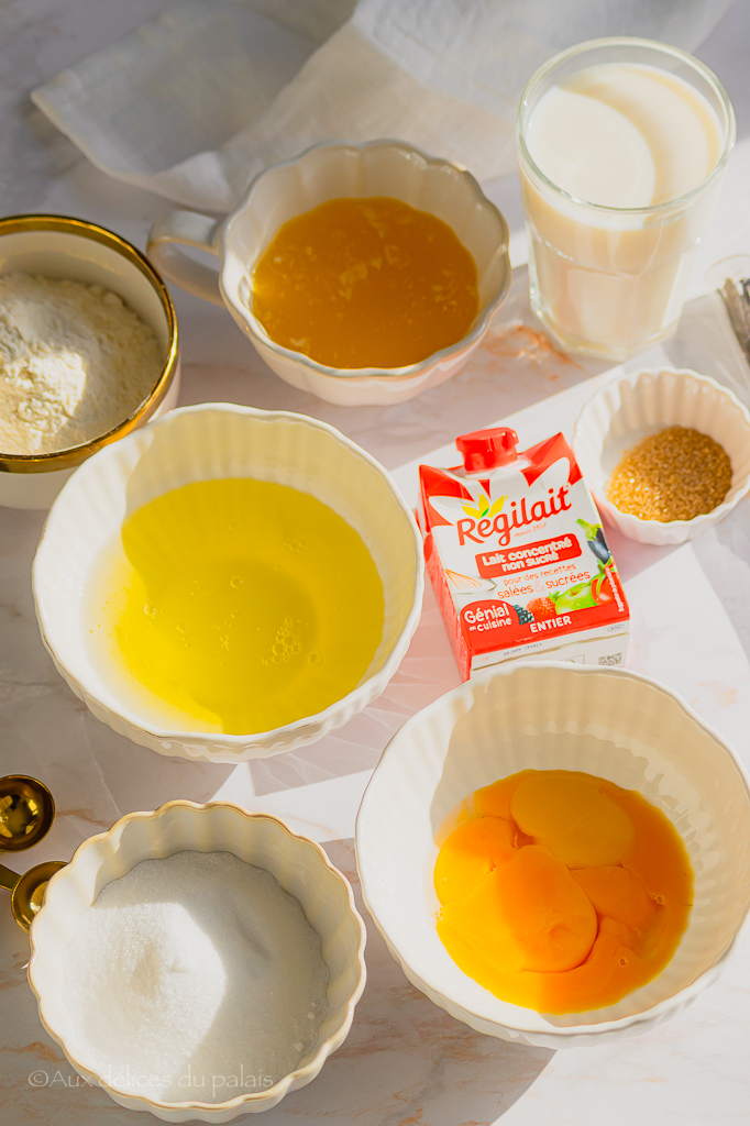 quels ingrédients pour le gâteau magique vanille